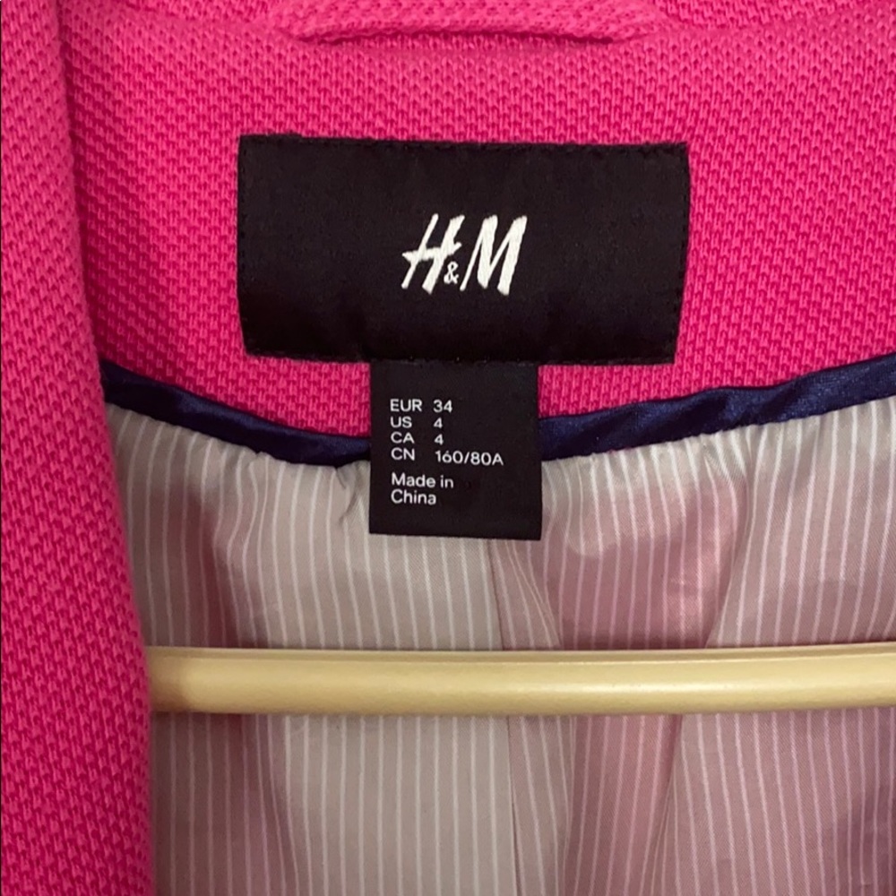 H & M Hot Pink Blazer - Picture 3 of 4